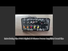 Painel de amplificador de potência Subwoofer Microfone duplo Karaoke Painel de áudio D10C Digital BT Estéreo 24V/220V