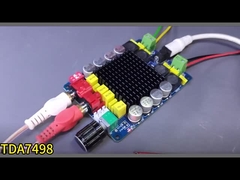Quadro de áudio de canal duplo 2X100W Amplificador doméstico para receptores e amplificadores DC14-34V classe D TDA7498