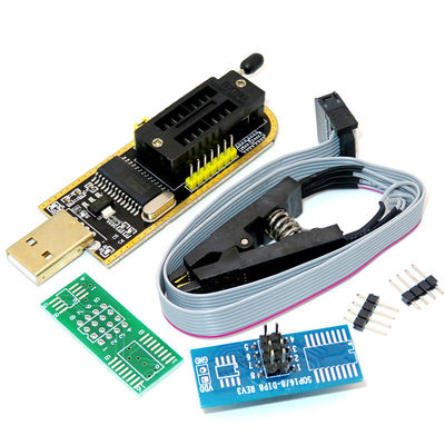CH341A 24 Série 25 EEPROM Flash BIOS Modulo de Programação USB + SOIC8 SOP8 Clipe de Teste Para EEPROM 93CXX / 25CXX / 24CXX