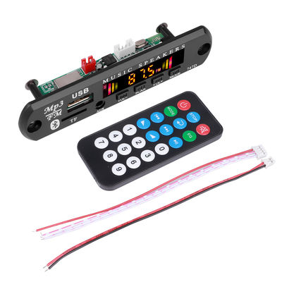 Modulo de áudio Bluetooth 5.0 com tela colorida e placa de decodificação MP3 para amplificador de carro
