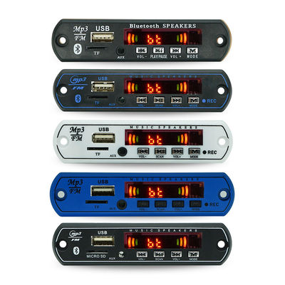 Placa decodificadora de rádio FM MP3 com função de rádio FM de áudio sem perdas e BT 5.0
