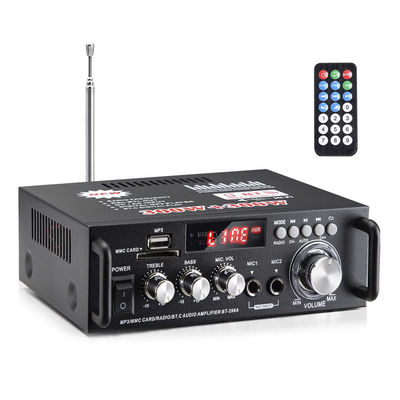 Amplificador de potência de áudio estéreo HIFI digital de 300W com ecrã LCD e Bluetooth