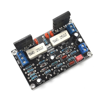 Potência de saída nominal de 100W Quadro de amplificador de áudio HIFI de canal mono com duplo DC 10-45V e baixa deriva de ruído zero