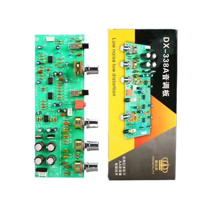 Dual AC Series Power Amplifier Board Preamp DX338A com Dual 12V Linear AA-Class Tone Circuit e Equal Loudness Switch