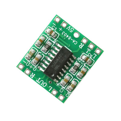 Módulo de áudio amplificador pam8403 2*3w potência 5v tensão padrão ultra-pequena placa amplificadora de potência classe d