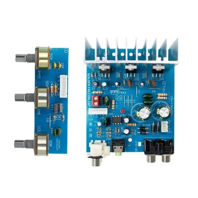 Placa amplificadora de potência de subwoofer TDA2030 2.1CH 15W * 2 30W Amplificador de áudio estéreo com alimentação dupla AC 12V