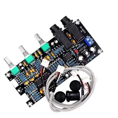 XH-M273 PT2399 Digital Preamplifier Board 12-24V DC com frequência estéreo para controle de microfone Karaoke