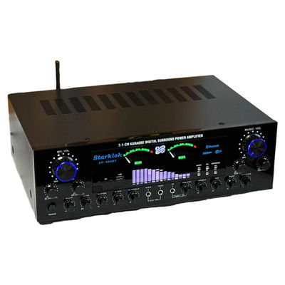 AV-888BT 2800W Amplificador de Potência Karaoke Doméstico Dual-Ring Novo Modelo 7.1 Canais Zone Tuning Construção em Metal de Alta Potência