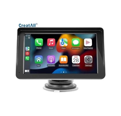 Creatall Navegação para Carro Portátil de 7 Polegadas com Câmera de Ré Sem Fio para Bluetooth MP5 HD USB Conexão Cross-Border Carplay
