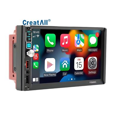 Creatall 7-Inch Dual Reel Reverse Camera MP5 Player para Bluetooth Central Control Screen CarPlay Navegação Android Auto Mirror