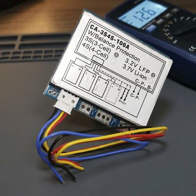 3S 4S 100A Lithium Battery Protection Board BMS with Balanced Charging for 12.6V 16.8V Li-ion Battery Pack