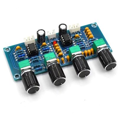 NE5532 Amplificador Módulo de Áudio Amplificador Digital Classe D com Entrada DC12V-24V e Ajuste de Volume de Graves Agudos