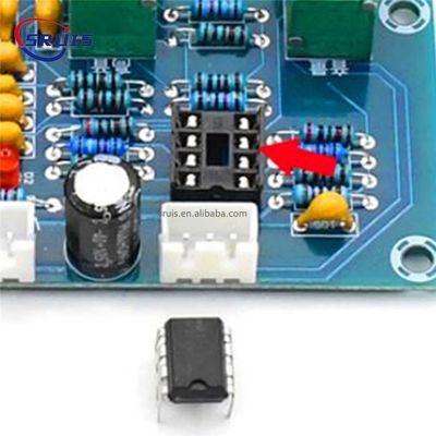 NE5532 Amplificador Módulo de Áudio Amplificador Digital Classe D com Entrada DC12V-24V e Ajuste de Volume de Graves Agudos
