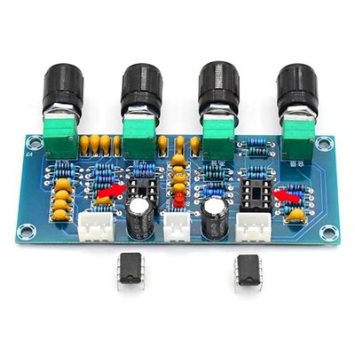 NE5532 Amplificador Módulo de Áudio Amplificador Digital Classe D com Entrada DC12V-24V e Ajuste de Volume de Graves Agudos