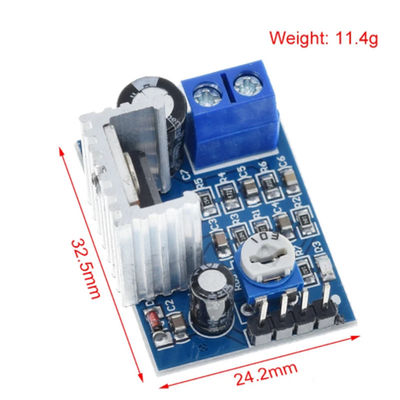 TDA2030 Modulo de áudio do amplificador 6-12V 18W Circuito de amplificador com placa de áudio de volume ajustável