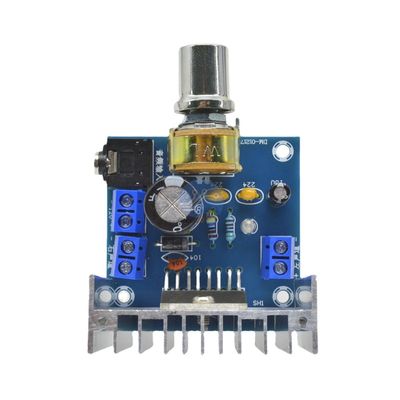 Placa amplificadora td7297a, módulo de áudio classe d, dc 9-15v 15w * 2 estéreo com radiador atualizado