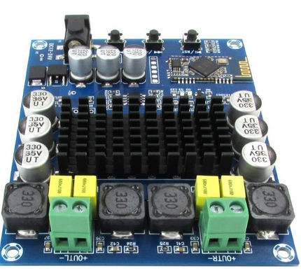 Módulo de áudio amplificador digital de canal duplo com saída de 100 W * 2 e conectividade Bluetooth BT 4.0