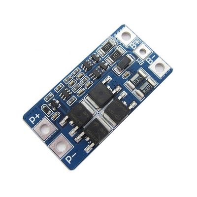 módulo de fonte de alimentação 46,7 * 23 * 3.15mm da placa de 10A 8.4V 18650 2s Bms