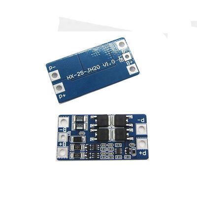 módulo de fonte de alimentação 46,7 * 23 * 3.15mm da placa de 10A 8.4V 18650 2s Bms
