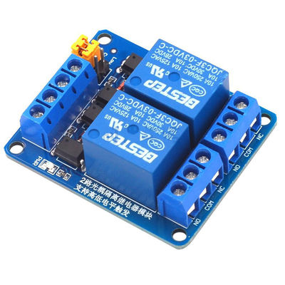 acoplador ótico duplo do canal do módulo de relé 2 do controle de 3.3V 5V 12V 24V