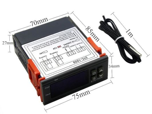 STC-1000 AC 110V-220V Controlador Digital de Umidade Termostato Sistema de Monitoramento de Temperatura
