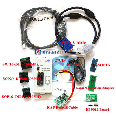 RT809F Programador Ferramenta de Teste de Chip IC de Placa-mãe 7 Adaptadores SOP16 SOP20