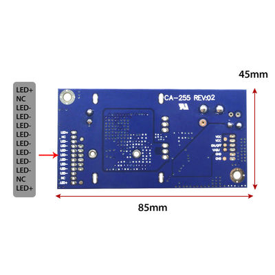 CA-255 LED Backlight Driver Board PWM Ajuste de largura de pulso 10.8-28v