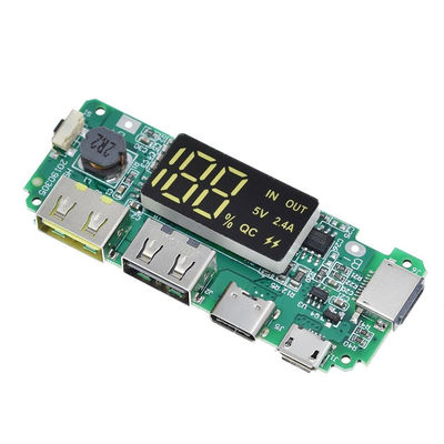 CA-524A 5V 2.4A 18650 BMS Battery Protection Board Micro / Tipo C LED Mobile
