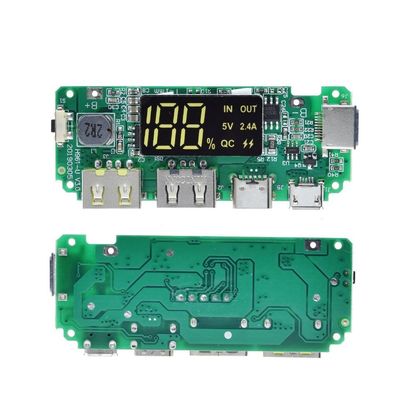 CA-524A 5V 2.4A 18650 BMS Battery Protection Board Micro / Tipo C LED Mobile