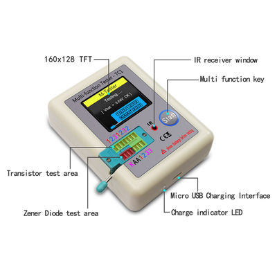 MOS PNP NPN TC1 Transistor Tester Tool Multimeter Diodo Triodo Detector