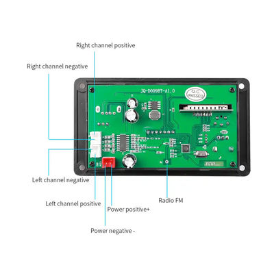 ICCS8673E 80W MP3 Decodificador DC 5V-26V Bluetooth Placa de Módulo de Áudio Sistema Amplificador de Potência