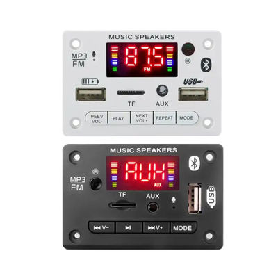 Placa de Decodificação MP3 Bluetooth Módulo de Áudio Receptor USB Sem Fio para Carro 6V-12V