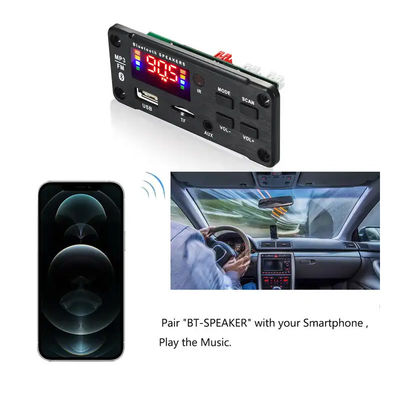 2x25W 50W MP3 Player Bluetooth Placa de módulo de áudio Sistema de som sem fio com controle remoto
