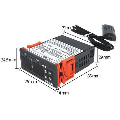 C.C. 12V 24V da C.A. 220V do controlador da umidade STC-3028 e de temperatura