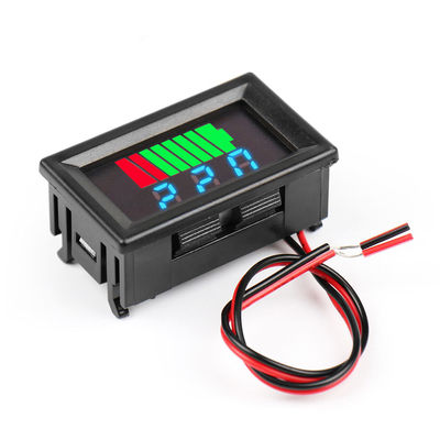 0,56&quot; medidor 12V 24V 36V 48V 60V 72V da capacidade da bateria de lítio do diodo emissor de luz