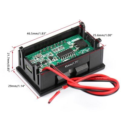 0,56&quot; medidor 12V 24V 36V 48V 60V 72V da capacidade da bateria de lítio do diodo emissor de luz