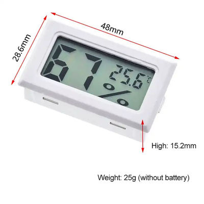 Mini baterias Thermo internas do botão da C.C. 1.5V LR44 do higrômetro 2 do LCD Digital