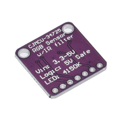 Placa do desenvolvimento da cor do RGB do módulo do sensor de CJMCU-34725 TCS34725 Smart