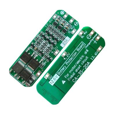 CA-3S-20A-E 11.1V 12V 12.6V BMS Painel de Proteção de Bateria Lítio 3s Bms Modulo