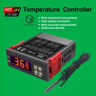 10A Display LCD Digital Controlador de Umidade Sensor NTC AC 110V-220V Regulador de Monitoramento
