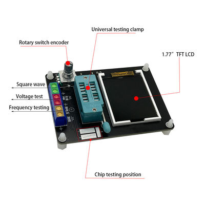 GM328A 	Medidor de frequência da tensão do ESR da ferramenta do verificador de diodo do transistor