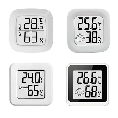 Controlador Temperature Humidity Gauge do termômetro de Digitas do ABS 4.3*4.3*1.2cm