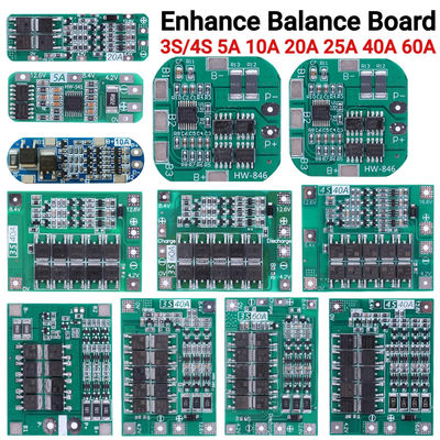 3S 4S 25A 40A 60A BMS Bateria de Proteção da placa Bateria de carregamento de iões de lítio