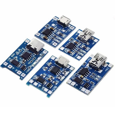 Tipo-C/Micro USB 5V 1A 18650 TP4056 Modulo de carregamento de bateria de lítio com proteção de funções duplas 1A Li-I