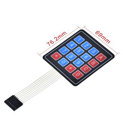 16 teclado de interruptor de membrana teclado 4 * 4 teclado de matriz para DIY KIT