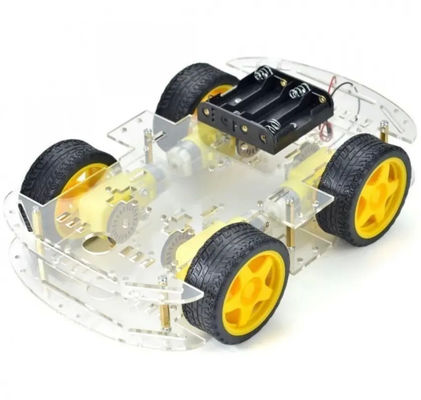 Versão mais longa 4WD Smart Robot Car Chassis Kit 4 Wheel Double Layer