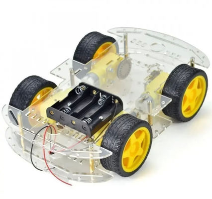 Versão mais longa 4WD Smart Robot Car Chassis Kit 4 Wheel Double Layer