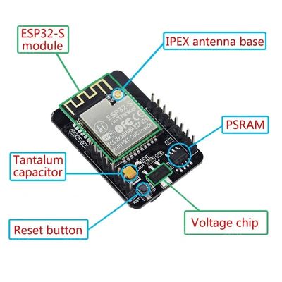 ESP32 ESP32-S Wifi BT Development Board com módulo de câmera OV2640 ESP32-CAM