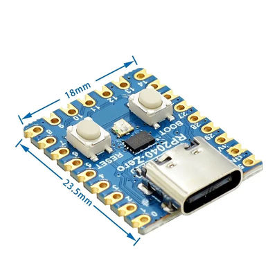 RP2040-Zero para Raspberry Pi Microcontrolador PICO Development Board Module Dual-core Cortex M0+ Processador 2MB Flash