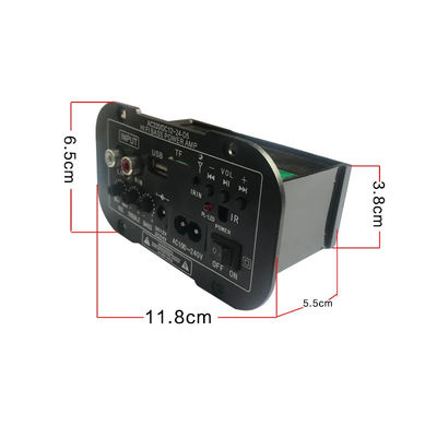 Tabela de amplificador de energia de rádio Bluetooth 5.0 FM com potência de 100W para áudio doméstico e automóvel